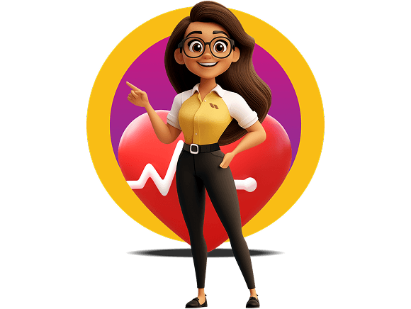 eway mascot in front of a heart emoji 